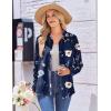 imageZeagoo Womens Button Down Shirt Long Sleeve Blouse Business Work Tops Dressy Casual Floral Printed Outfits with PocketBf318