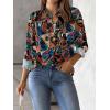 imageZeagoo Womens Button Down Shirt Long Sleeve Blouse Business Work Tops Dressy Casual Floral Printed Outfits with PocketCx255