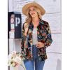 imageZeagoo Womens Button Down Shirt Long Sleeve Blouse Business Work Tops Dressy Casual Floral Printed Outfits with PocketCx255