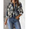 imageZeagoo Womens Button Down Shirt Long Sleeve Blouse Business Work Tops Dressy Casual Floral Printed Outfits with PocketCzr220