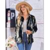 imageZeagoo Womens Button Down Shirt Long Sleeve Blouse Business Work Tops Dressy Casual Floral Printed Outfits with PocketCzr220