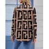 imageZeagoo Womens Button Down Shirt Long Sleeve Blouse Business Work Tops Dressy Casual Floral Printed Outfits with PocketJh308