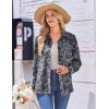imageZeagoo Womens Button Down Shirt Long Sleeve Blouse Business Work Tops Dressy Casual Floral Printed Outfits with PocketMz473