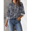 imageZeagoo Womens Button Down Shirt Long Sleeve Blouse Business Work Tops Dressy Casual Floral Printed Outfits with PocketMz473