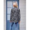 imageZeagoo Womens Button Down Shirt Long Sleeve Blouse Business Work Tops Dressy Casual Floral Printed Outfits with PocketMz473