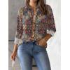 imageZeagoo Womens Button Down Shirt Long Sleeve Blouse Business Work Tops Dressy Casual Floral Printed Outfits with PocketMz721