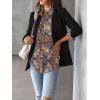 imageZeagoo Womens Button Down Shirt Long Sleeve Blouse Business Work Tops Dressy Casual Floral Printed Outfits with PocketMz721