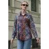 imageZeagoo Womens Button Down Shirt Long Sleeve Blouse Business Work Tops Dressy Casual Floral Printed Outfits with PocketMz721