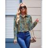 imageZeagoo Womens Button Down Shirt Long Sleeve Blouse Business Work Tops Dressy Casual Floral Printed Outfits with PocketMz779