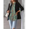 imageZeagoo Womens Button Down Shirt Long Sleeve Blouse Business Work Tops Dressy Casual Floral Printed Outfits with PocketMz779