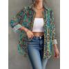 imageZeagoo Womens Button Down Shirt Long Sleeve Blouse Business Work Tops Dressy Casual Floral Printed Outfits with PocketMz779