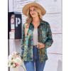 imageZeagoo Womens Button Down Shirt Long Sleeve Blouse Business Work Tops Dressy Casual Floral Printed Outfits with PocketMz779