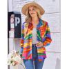 imageZeagoo Womens Button Down Shirt Long Sleeve Blouse Business Work Tops Dressy Casual Floral Printed Outfits with PocketPa232
