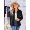 imageZeagoo Womens Button Down Shirt Long Sleeve Blouse Business Work Tops Dressy Casual Floral Printed Outfits with PocketZblack