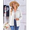 imageZeagoo Womens Button Down Shirt Long Sleeve Blouse Business Work Tops Dressy Casual Floral Printed Outfits with PocketZwhite