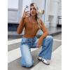 imageZeagoo Womens Long Sleeve Shirts Casual Square Neck Tops Slim Fit Rib Knit Basic Tee 2025 Fall Summer ClothesLight Brown