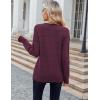 imageZeagoo Womens Sweaters Fall Casual Long Sleeve V Neck Shirts Lightweight Crochet Ribbed Knit Pullover Tops OutfitsPurple