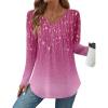 imageZeagoo Long Sleeve Tops for Women Casual V Neck Shirt Loose Fall Basic Tee Dressy Work Blouses 2025Xh370