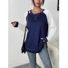 imageZeagoo Womens Long Sleeve Shirts Lightweight Cable Knit Sleeve Shirts Trendy Fall Tunic TopsDeep Blue