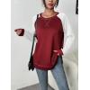 imageZeagoo Womens Long Sleeve Shirts Lightweight Cable Knit Sleeve Shirts Trendy Fall Tunic TopsDeep Red