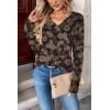 imageZeagoo Women Long Sleeve Tops Dressy Casual V Neck Tshirts Basics Tee 2025 Fall Trendy ClothesSf209