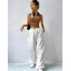 imageZeagoo Womens 2025 Sexy Square Neck Sleeveless Crop Tops Trendy Basic Ribbed Tank TopsLight Brown