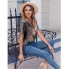 imageZeagoo Womens Summer Tops Casual Short Sleeve V Neck Shirts Business Dressy Work BlousesMulticolor 278