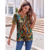 imageZeagoo Womens Summer Tops Casual Short Sleeve V Neck Shirts Business Dressy Work BlousesMulticolor 279
