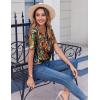 imageZeagoo Womens Summer Tops Casual Short Sleeve V Neck Shirts Business Dressy Work BlousesMulticolor 279