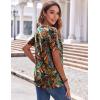 imageZeagoo Womens Summer Tops Casual Short Sleeve V Neck Shirts Business Dressy Work BlousesMulticolor 279