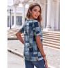 imageZeagoo Womens Summer Tops Casual Short Sleeve V Neck Shirts Business Dressy Work BlousesMulticolor 510