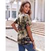 imageZeagoo Womens Summer Tops Casual Short Sleeve V Neck Shirts Business Dressy Work BlousesMulticolor 857