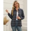 imageZeagoo Flannel Shirt Women Button Down Long Sleeve Plaid Shirts Collared 2025 Casual Work Tops S2XLGw64