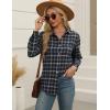 imageZeagoo Flannel Shirt Women Button Down Long Sleeve Plaid Shirts Collared 2025 Casual Work Tops S2XLGw64