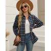 imageZeagoo Flannel Shirt Women Button Down Long Sleeve Plaid Shirts Collared 2025 Casual Work Tops S2XLGw64