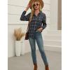 imageZeagoo Flannel Shirt Women Button Down Long Sleeve Plaid Shirts Collared 2025 Casual Work Tops S2XLGw64