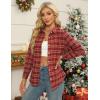 imageZeagoo Flannel Shirt Women Button Down Long Sleeve Plaid Shirts Collared 2025 Casual Work Tops S2XLGw65