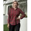 imageZeagoo Flannel Shirt Women Button Down Long Sleeve Plaid Shirts Collared 2025 Casual Work Tops S2XLGz138