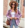 imageZeagoo Flannel Shirt Women Button Down Long Sleeve Plaid Shirts Collared 2025 Casual Work Tops S2XLGz720