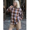 imageZeagoo Flannel Shirt Women Button Down Long Sleeve Plaid Shirts Collared 2025 Casual Work Tops S2XLGz936
