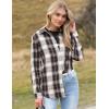 imageZeagoo Flannel Shirt Women Button Down Long Sleeve Plaid Shirts Collared 2025 Casual Work Tops S2XLGz938