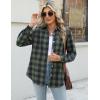 imageZeagoo Flannel Shirt Women Button Down Long Sleeve Plaid Shirts Collared 2025 Casual Work Tops S2XLGz939