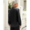 imageZeagoo Satin Blouses for Women Casual Long Sleeve Button Down Silk Shirts Dressy Business Work Tunic TopBlack