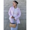 imageZeagoo Striped Button Down Shirts for Women Casual Loose Long Sleeve Shirts Business Work Tunic TopPink2