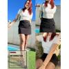 imageZeagoo Womens Short Sleeve Basic Slim Fit Tops Crewneck Ribbed Knit T Shirt Cute Summer OutfitsAwhite