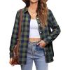 imageZeagoo Flannel Shirt Women Button Down Long Sleeve Plaid Shirts Collared 2025 Casual Work Tops S2XLGz939