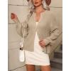 imageZeagoo 2025 Cardigan Sweaters for Women Long Sleeve Chunky Knit Cardigan Crew Neck Button Down Fall Fashion ClothesApricot