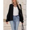 imageZeagoo 2025 Cardigan Sweaters for Women Long Sleeve Chunky Knit Cardigan Crew Neck Button Down Fall Fashion ClothesBlack