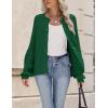 imageZeagoo 2025 Cardigan Sweaters for Women Long Sleeve Chunky Knit Cardigan Crew Neck Button Down Fall Fashion ClothesGreen