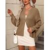 imageZeagoo 2025 Cardigan Sweaters for Women Long Sleeve Chunky Knit Cardigan Crew Neck Button Down Fall Fashion ClothesKhaki